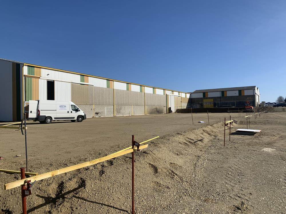 Extension d'un bâtiment de 2520 m2 à Aire sur l'Adour