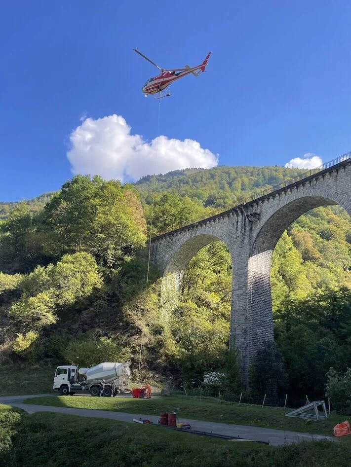 Reprise d'un caniveau existant à Lussagnet