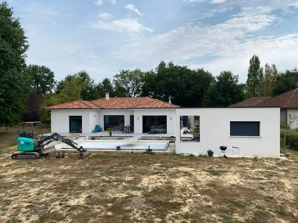 Enduit de façade de garage à Aire sur Adour