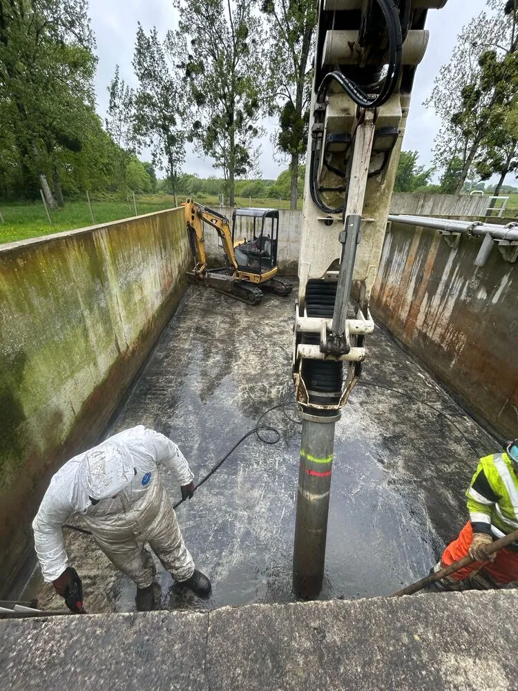 Réalisation de plateforme pour une cuve de 100 000 litres