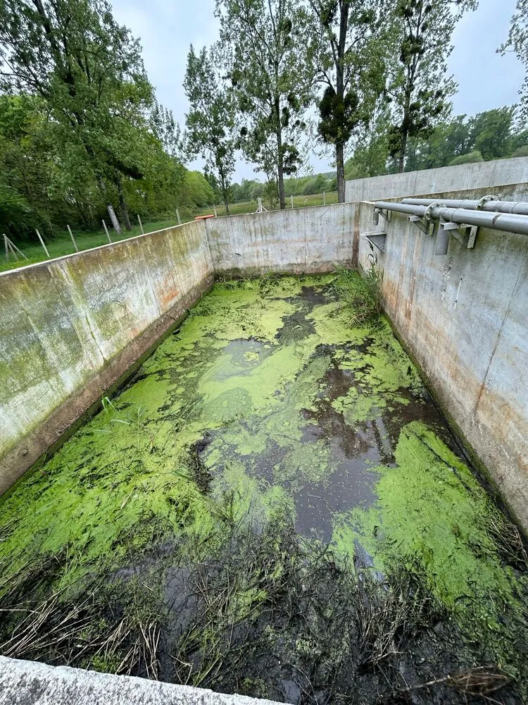 Réalisation de plateforme pour une cuve de 100 000 litres