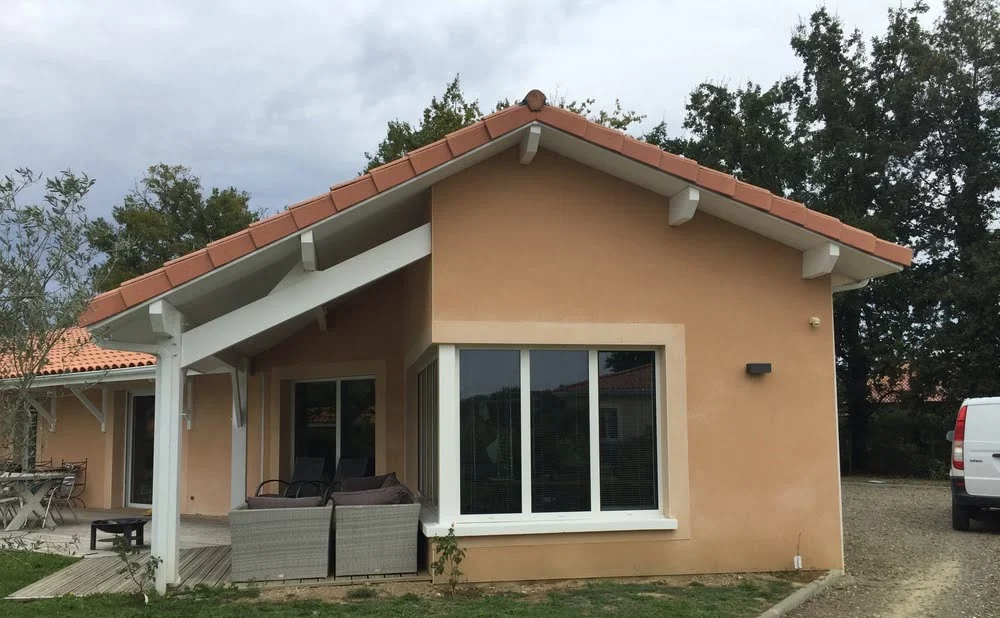 Enduit de façade de garage à Aire sur Adour