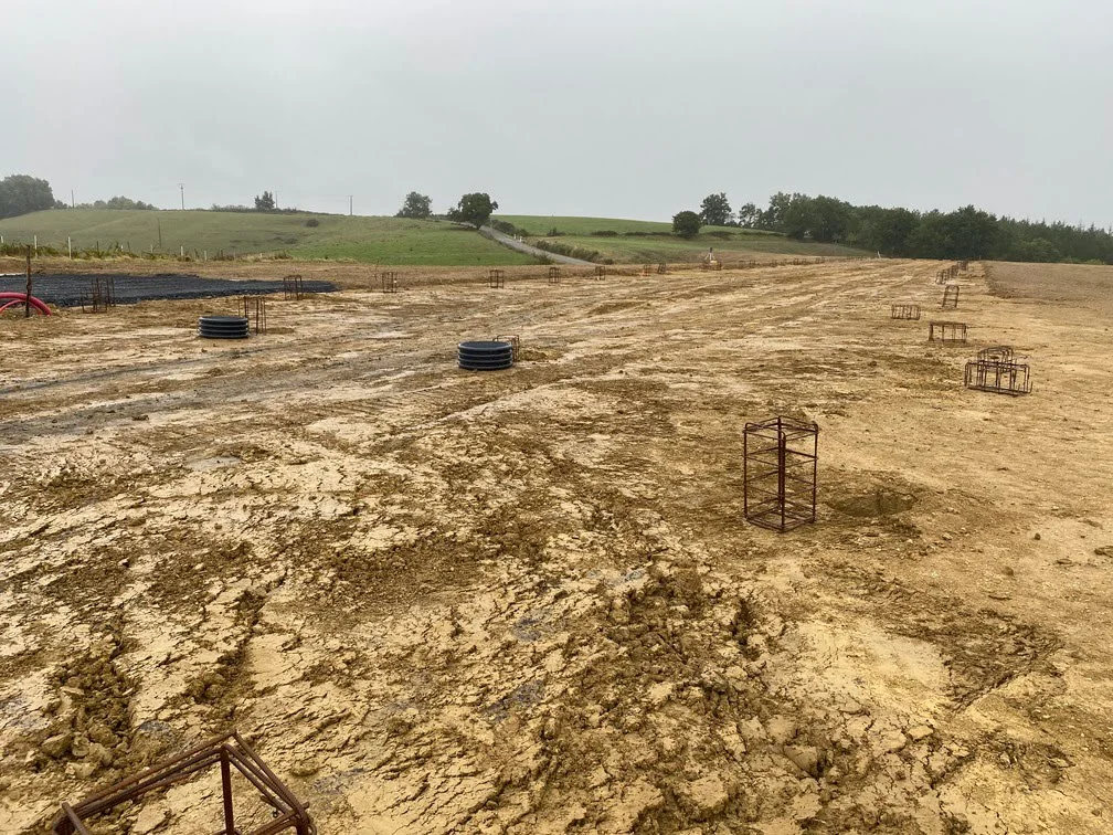 Réalisation de plateforme pour une cuve de 100 000 litres