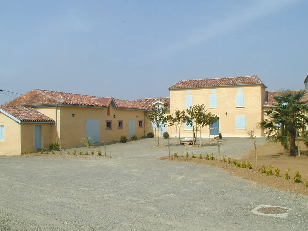 Façade rénovée à Hontanx dans les Landes