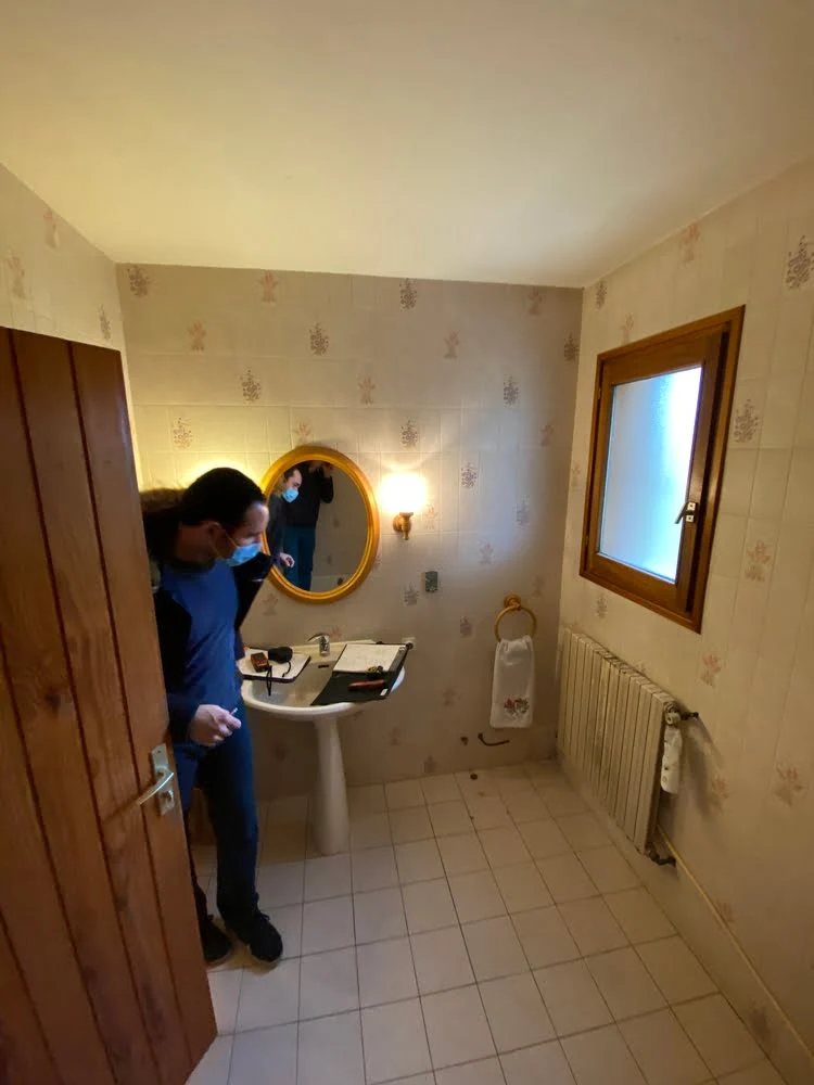 Mise en accessibilité d'une salle de bain - avant